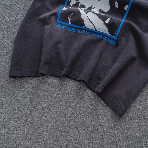 Saint Michael  Holy Saint Slogan And Graphic Short Sleeve Black - Picture 11 of 12